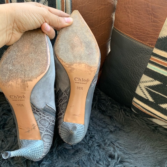 Chloe Made in Italy Ankle Boots Size 38 1/2” - Picture 7 of 8